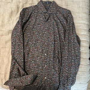 Peter Millar floral button down shirt, Medium, 100% cotton, never worn